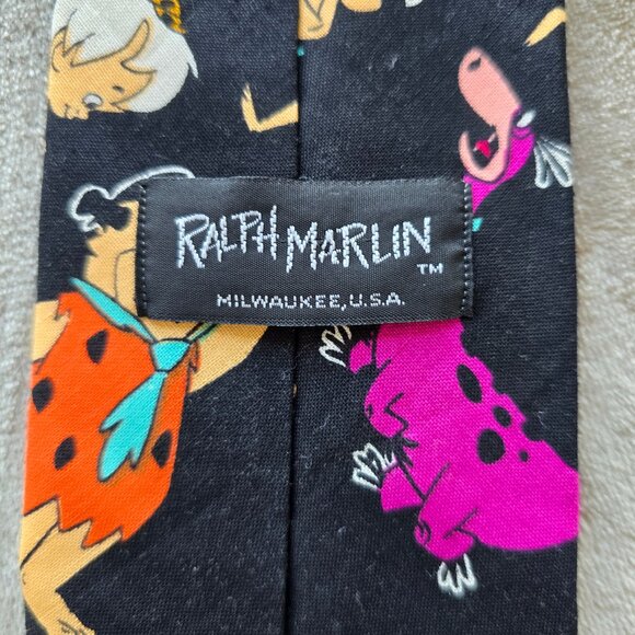 Flinstone theme tie. Have a yaba-doo time. Great conversation piece - Picture 7 of 7